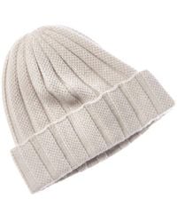 Sofiacashmere - Sofiacashmere Novelty Rib Cashmere Hat - Lyst