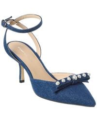 Stuart Weitzman - Luella Strap 75 Denim Pump - Lyst