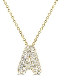 Sabrina Designs - 14K 0.51 Ct. Tw. Diamond Initial Necklace - Lyst