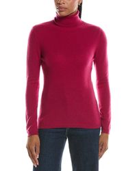 Forte - Basic Turtleneck 100% Cashmere Pullover - Lyst
