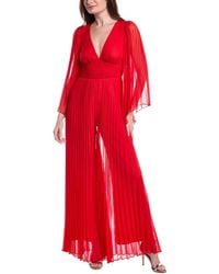 Alice + Olivia - Bennet Pleated Jumpsuit - Lyst