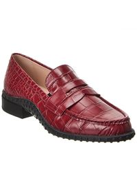 Tod's - Croc-embossed Leather Loafer - Lyst