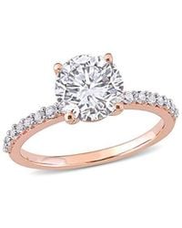 Rina Limor - 10k Rose Gold 2.72 Ct. Tw. White Sapphire Ring - Lyst