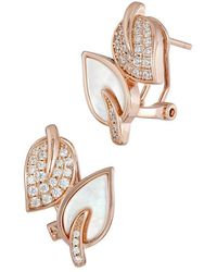 Savvy Cie - Pearl Cz Drop Earrings - Lyst