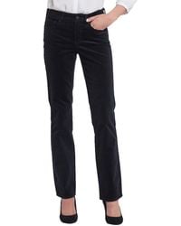 NYDJ - Petite Marilyn Black Straight Leg Jean - Lyst