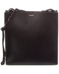 Jil Sander - Logo Leather Shoulder Bag - Lyst