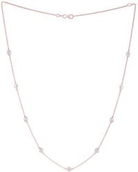 Diana M. Jewels - Fine Jewelry 14k Rose Gold 0.50 Ct. Tw. Diamond Necklace - Lyst