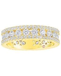 Suzy Levian - Silver Cz Eternity Ring - Lyst