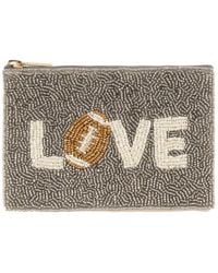 Shiraleah - Love Beaded Zip Pouch - Lyst