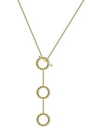 Gabi Rielle - 14K Over Lariat Necklace - Lyst