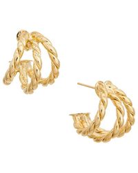 Juvell - 18K Plated Hoop Earrings - Lyst