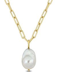 Rina Limor - 18k Over Silver 13-13.5mm Pearl Necklace - Lyst