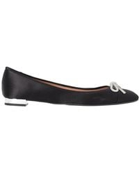 Aquazzura - Satin Parisina Crystal Embellished Ballet Flat (Authentic Pre-Loved) - Lyst