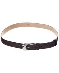 KHAITE - Dome Suede Belt - Lyst