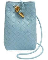 Tiffany & Fred Paris - Handwoven Leather Mini Bucket Bag - Lyst