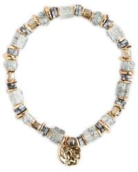 Saachi - Beaded Stretch Hammer Bracelet - Lyst