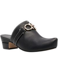 Ferragamo - Gancini Leather Mule - Lyst