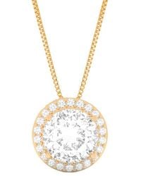 Amairah - 14K Rose 5.00 Ct. Tw. Lab-Grown Diamond Pendant Necklace - Lyst