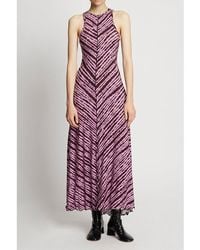 Proenza Schouler - Diagonal Stripe Sleeveless Jersey Dress - Lyst