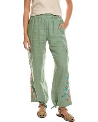 Johnny Was - Drawstring Hem Linen Cargo Pant - Lyst
