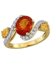 Rina Limor - Plated 3.54 Ct. Tw. Gemstone Ring - Lyst