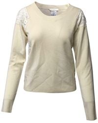 Chloé - Lace Embellished Sweater, Size Int, (Authentic Pre-Loved) - Lyst