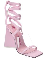 The Attico - Isa Vinyl & Leather Sandal - Lyst