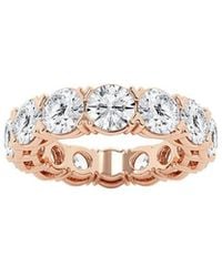 Lab Grown Diamonds - 14K Rose 7.00 Ct. Tw. Lab Grown Diamond Eternity Ring - Lyst