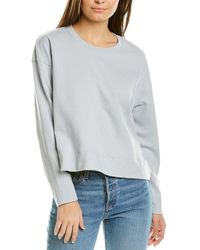 James Perse Relaxed Crop Pullover - Blue