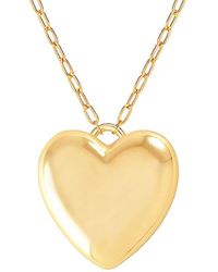 Gabi Rielle - 14k Over Silver Lovestruck Collection Cz Heart Pendant Necklace - Lyst
