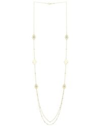 Italian Gold - 14K Enamel Hamsa Necklace - Lyst