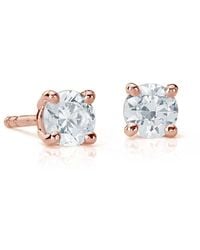 Suzy Levian - 14k 0.25 Ct. Tw. Diamond Studs - Lyst