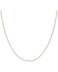 Lab Grown Diamonds - 14K 3.00 Ct. Tw. Lab-Grown Diamond Tennis Necklace - Lyst