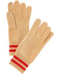 Phenix - Double Stripe Cuff Cashmere Touch Tech Gloves - Lyst