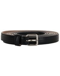 McQueen - Long Thin Leather Belt - Lyst