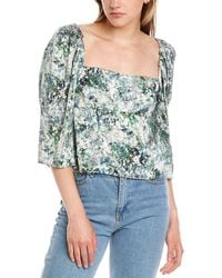 Vince - Painted Floral Top - Lyst