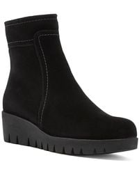 La Canadienne - Token Waterproof Suede Bootie - Lyst