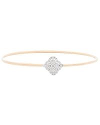 Maitre De Diamant - 18K 0.38 Ct. Tw. Diamond Thin Bangle Bracelet - Lyst