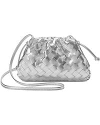 Tiffany & Fred Paris - Woven Metallic Leather Pouch - Lyst