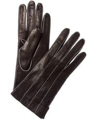 Portolano - Contrast Color Stitch & Lining Leather Gloves - Lyst