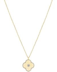 Gabi Rielle - 14K Over Cz Charm Necklace - Lyst