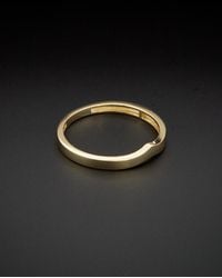 Italian Gold - 14k Chevron Band Ring - Lyst