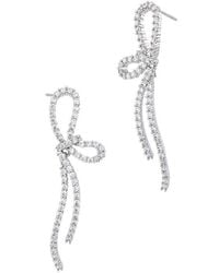 Savvy Cie - Cz Drop Earrings - Lyst