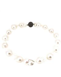 Arthur Marder Fine Jewelry - Silver Black Spinel & 16-23mm Pearl Necklace - Lyst