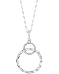 Suzy Levian CZ Jewelry - Suzy Levian Cz Interlocking Circle Necklace - Lyst