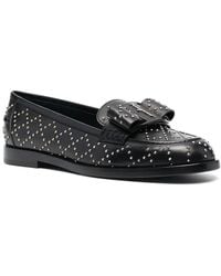Ferragamo - Viva Studded Leather Loafer - Lyst