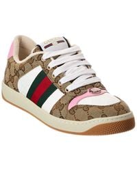Gucci - Screener Gg Canvas & Leather Sneaker - Lyst