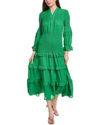 Nancy Yang - Long Sleeve Maxi Dress - Lyst