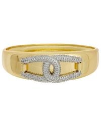 Juvell - 18K Plated Cz Bangle Bracelet - Lyst