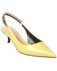 Gucci - Signoria Patent Slingback Pump - Lyst